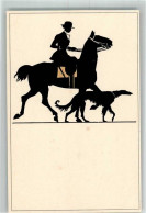13981811 - Reiterin Pferd Windhund - Otros & Sin Clasificación