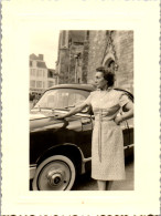 Photographie Photo Vintage Snapshot Amateur Automobile Voiture Locminé 56 - Auto's