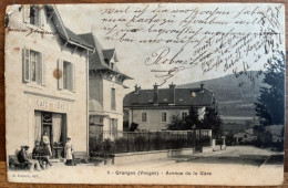 Granges - Café De L'Est - Avenue De La Gare - A Circulé Le 2/04/1907 - Granges Sur Vologne