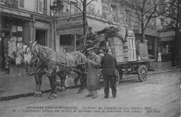 PARIS: La Grève Des Chemins De Fer 1910, Camionneur Faisant Son Service De Livraison - Other & Unclassified