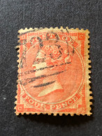 GB  SG 80  4d Pale Red - Used Stamps