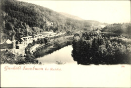CPA Kyselka Gießhübl Giesshübl Sauerbrunn Region Karlsbad, Panorama, Fluss, Häuser, Wald - Czech Republic
