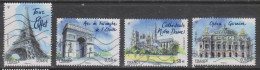 Yvert 4514 / 4517 Série Complète Capitales Paris - Used Stamps