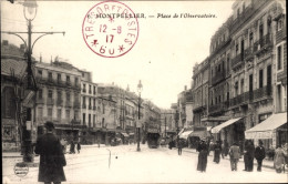 CPA Montpellier Hérault, Place De L’Observatoire - Autres & Non Classés