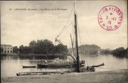CPA Libourne-Gironde, Die Ufer Der Dordogne - Other & Unclassified