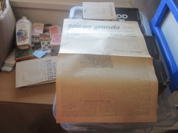 Piassa Granda Organo Del Fronte Popolare Per La Citta Di Rovigno Rovigno 1952 Newspapers In Italian - Kroatien