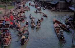 CPA Provinz Rajburi Mittelthailand, Schwimmender Markt - Cina