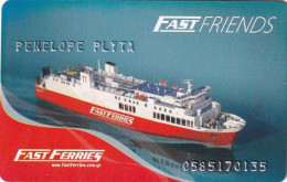 GREECE - Fast Ferries, Charge Card(name At Top), Used - Chiavi Elettroniche Di Alberghi