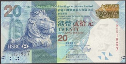 HONGKONG - HONG KONG - 20 DOLLAR 2016 - PICK: 212 - SIN CIRCULAR - UNZIRKULIERT - Hong Kong