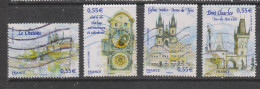Yvert 4301 / 4304 Série Complète Les Capitales Prague Timbres Du Bloc 126 - Used Stamps