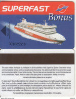 GREECE - Superfast Ferries, Cabin Keycard(thick Plastic), Used - Chiavi Elettroniche Di Alberghi