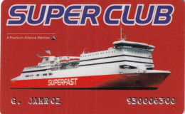 GREECE - SuperFast Ferries, Charge Card, Used - Hotelsleutels (kaarten)