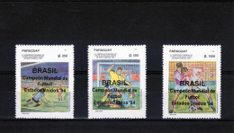 Paraguay 1994, Brazil Champion World Cup Ovpt, 3val - 1994 – Vereinigte Staaten