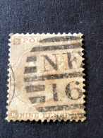 GB  SG 87  9d Straw - Used Stamps