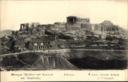 CPA Athen Griechenland, Odeon Des Herodes Atticus, Amphitheater, Akropolis - Griechenland