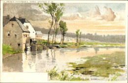 Artiste Lithographie Ranot, F., Lacuisine Florenville Wallonien Luxemburg, La Semoy, Wassermühle - Sonstige & Ohne Zuordnung