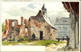 Artiste Lithographie Ranot, F., Waterloo Wallonien Wallonisch Brabant, La Ferme D'Hougoumont - Autres & Non Classés