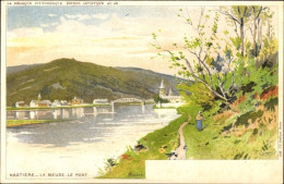 Artiste Lithographie Ranot, F., Hastière Wallonien Namur, Meuse, Brücke - Sonstige & Ohne Zuordnung