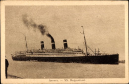 CPA Antwerpen Antwerpen Flandern, Dampfschiff SS Belgenland, Red Star Line, Dampfschiff - Autres & Non Classés