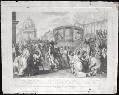 1800 - 1815 INCISIONE  CARLO LASINIO (1759 - 1838)  - PAPA PIO VII RIENTRA A ROMA - Stampe & Incisioni