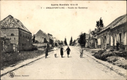 CPA Englefontaine Nord, Route Du Quesnoy - Sonstige & Ohne Zuordnung
