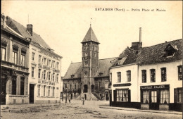 CPA Estaires Nord, Petite Place Und Rathaus - Sonstige & Ohne Zuordnung