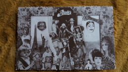 CPM BOUTIQUE FAMOUS SINCE 1972 PAULA S IBIZA ESPAGNE TOUR EIFEL POUPEE BOUDDHA STATUE DE LA LIBERTE MASQUES - Werbepostkarten
