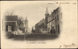 CPA Jeumont Nord, Rue De L’Eglise - Sonstige & Ohne Zuordnung