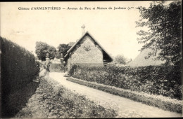CPA Armentières Nord, Le Chateau, Avenue Du Parc, Maison Du Jardinier - Other & Unclassified