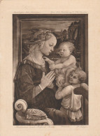 AD503 Filippo Lippi - Madonna Col Bambino - Firenze - Galleria Degli Uffizi - Dipinto Paint Peinture - Paintings