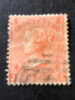 GB  SG 95  4d Deeep Vermilion Plate 7 - Used Stamps