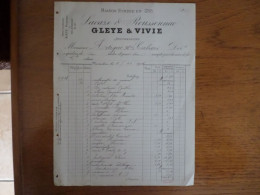 82 MONTAUBAN - Facture GLEYE & VIVIE, Droguerie Médicinale Produits Chimiques, Novembre 1916 - 1900 – 1949