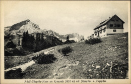 CPA Garmisch Partenkirchen In Oberbayern, Adolf-Zöppritz-Haus, Kreuzeck, Alpspitze, Zugspitze - Other & Unclassified