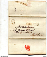 1847  LETTERA CON ANNULLO  SPOLETO - 1. ...-1850 Vorphilatelie