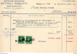 1937 SESTO FIORENTINO - COSTRUZIONI MECCANICHE OTTAVIO MARIOTTI - Italie