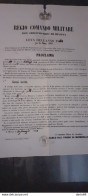 1862 BIVONA AGRIGENTO - COMANDO MILITARE - Decrees & Laws