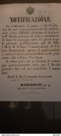 1866 UDINE -  RICHIESTA DI CONZEGNA ARMI E MUNIZIONI - Wetten & Decreten