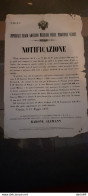 1859 GOVERNO MILITARE DELLE PROVINCE VENETE -  CONSEGNA DELLE ARMI - Décrets & Lois