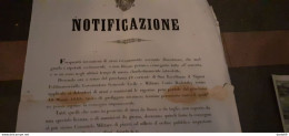 1851  VENEZIA -  CONSEGNA DI ARMI - Decreti & Leggi