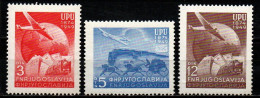 Jugoslawien 1949 - Mi.Nr. 578 - 580 - Postfrisch MNH - UPU - U.P.U.