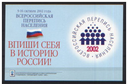 Russie 2002 Yvert N° 6666-6667 ** Recensement Emission 1er Jour Carnet Prestige Folder Booklet. - Neufs