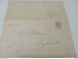 1910 LETTERA CON ANNULLO JESI + MONSANVITO - Poststempel