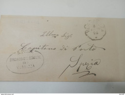 1898 LETTERA CON ANNULLO OTTAGONALE  VERNAZZA - Poststempel