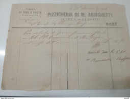 1865 FABBRICA DI PANE E PASTA PIZZICHERIA DI M. ARRICHETTI - Italië
