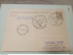 1976 CARTOLINA CON ANNULLO PROLOCO CONTURSI TERME MARCIALONGA - Stamped Stationery