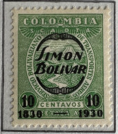 Kolumbien 1930: SCADTA: Death Of Simón Bolivar, Cent. Mi:CO-SCADTA 61 - Colombie