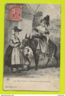 Humour En 1906 Deux Voisines En Costume N°84 La Berrichonne Et La Bourbonnaise âne Ou Cheval Postée De 03 Lurcy Levis - Humor