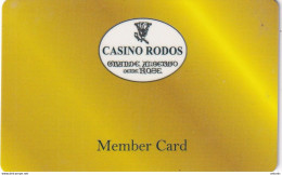 GREECE - Casino Rodos, Member Card, Used - Casinokarten