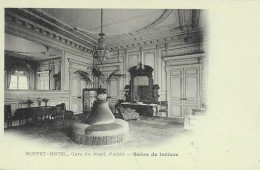 75 Paris Buffet Hotel Gare Du Nord  Salon De Lecture - Metropolitana, Stazioni