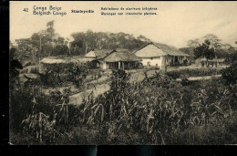 Carte Avec Vue: N° 43 - 40 ( Stanleyville - Habitations De Planteurs Indigènes - Obl. STANLEYVILLE 03/03/1913 - Postwaardestukken
